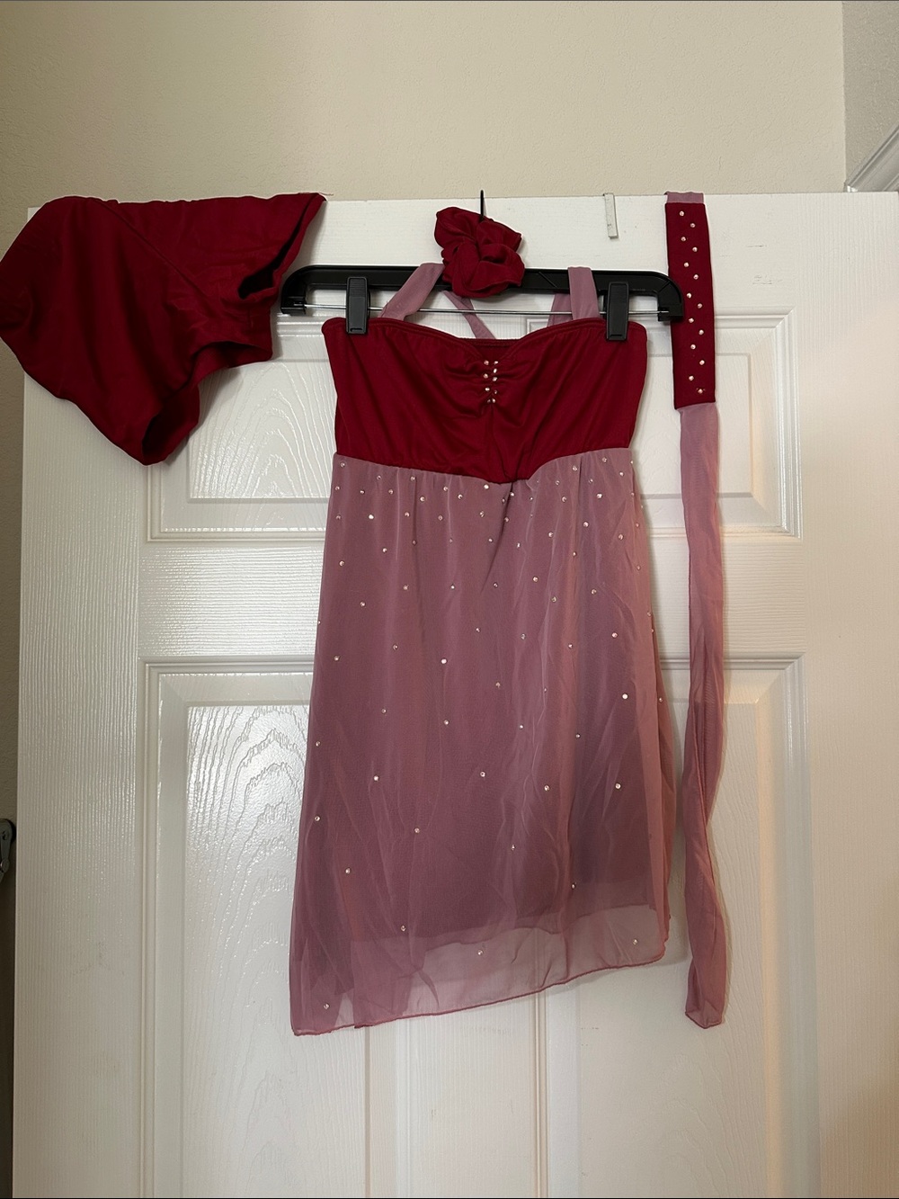 Wine/Dusty Rose Dance Costume Size Adult Small
